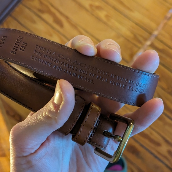 Leather Coach Belt - Picture 3 of 5